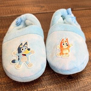 Blue Kids Cartoon Character Slippers